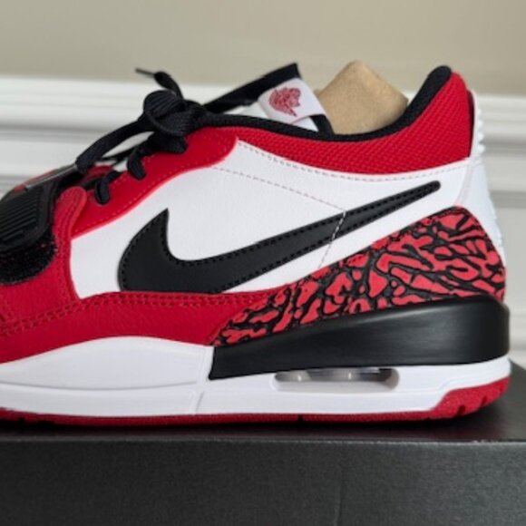 Jordan Legacy 312 Low 'Chicago Red' Like New Men Size 8.5 - Picture 7 of 16